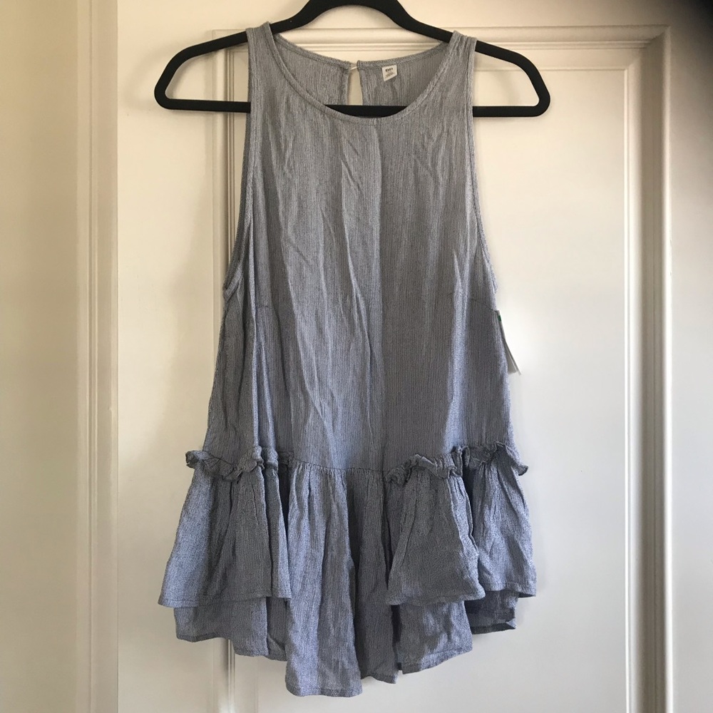 BP Nordstrom Long Striped Tunic Top